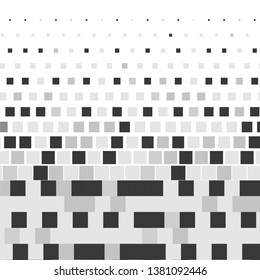 Monochrome geometric vector background. Abstract halftone illustration pattern. Vintage texture