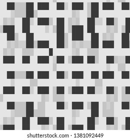 Monochrome geometric vector background. Abstract halftone illustration pattern. Vintage texture