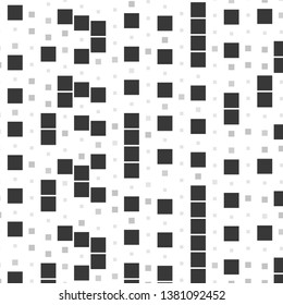 Monochrome geometric vector background. Abstract halftone illustration pattern. Vintage texture