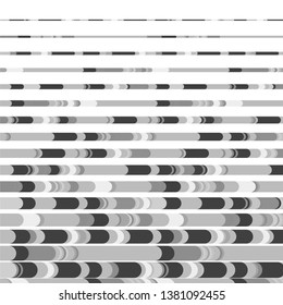 Monochrome geometric vector background. Abstract halftone illustration pattern. Vintage texture