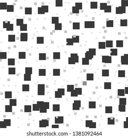 Monochrome geometric vector background. Abstract halftone illustration pattern. Vintage texture