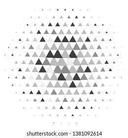 Monochrome geometric vector background. Abstract halftone illustration pattern. Vintage texture