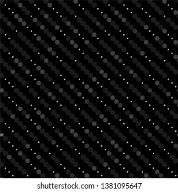 Monochrome geometric vector background. Abstract halftone illustration pattern. Vintage texture