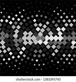 Monochrome geometric vector background. Abstract halftone illustration pattern. Vintage texture
