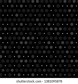 Monochrome geometric vector background. Abstract halftone illustration pattern. Vintage texture