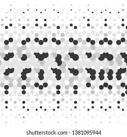 Monochrome geometric vector background. Abstract halftone illustration pattern. Vintage texture