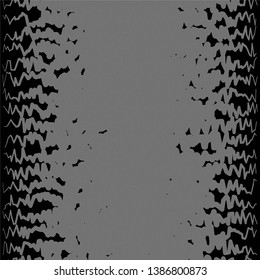 Monochrome geometric vector background. Abstract halftone illustration pattern. Vintage texture