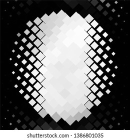 Monochrome geometric vector background. Abstract halftone illustration pattern. Vintage texture