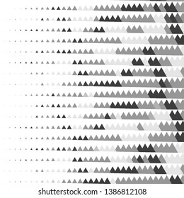 Monochrome geometric vector background. Abstract halftone illustration pattern. Vintage texture