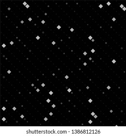 Monochrome geometric vector background. Abstract halftone illustration pattern. Vintage texture