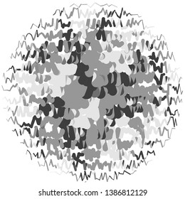 Monochrome geometric vector background. Abstract halftone illustration pattern. Vintage texture