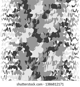 Monochrome geometric vector background. Abstract halftone illustration pattern. Vintage texture