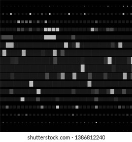 Monochrome geometric vector background. Abstract halftone illustration pattern. Vintage texture