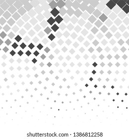 Monochrome geometric vector background. Abstract halftone illustration pattern. Vintage texture
