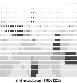 Monochrome geometric vector background. Abstract halftone illustration pattern. Vintage texture