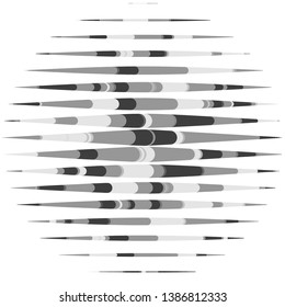 Monochrome geometric vector background. Abstract halftone illustration pattern. Vintage texture