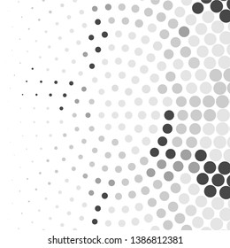 Monochrome geometric vector background. Abstract halftone illustration pattern. Vintage texture