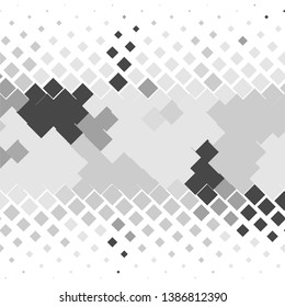 Monochrome geometric vector background. Abstract halftone illustration pattern. Vintage texture