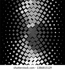 Monochrome geometric vector background. Abstract halftone illustration pattern. Vintage texture