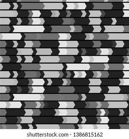 Monochrome geometric vector background. Abstract halftone illustration pattern. Vintage texture