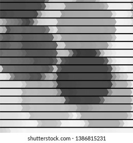 Monochrome geometric vector background. Abstract halftone illustration pattern. Vintage texture