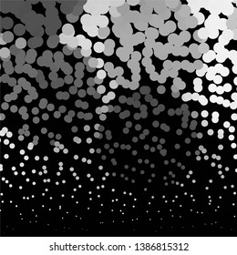 Monochrome geometric vector background. Abstract halftone illustration pattern. Vintage texture