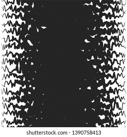Monochrome geometric vector background. Abstract halftone illustration pattern. Vintage texture