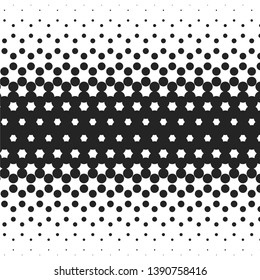 Monochrome geometric vector background. Abstract halftone illustration pattern. Vintage texture
