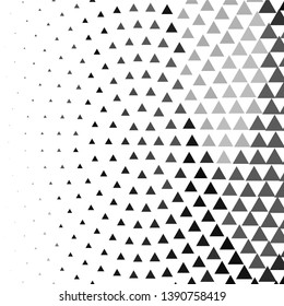 Monochrome geometric vector background. Abstract halftone illustration pattern. Vintage texture