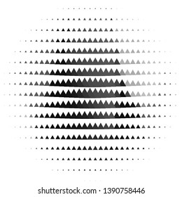 Monochrome geometric vector background. Abstract halftone illustration pattern. Vintage texture