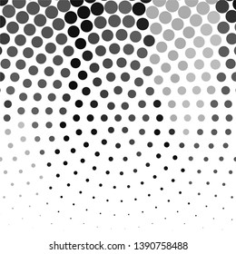 Monochrome geometric vector background. Abstract halftone illustration pattern. Vintage texture
