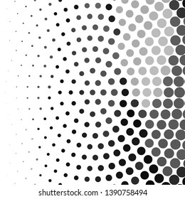 Monochrome geometric vector background. Abstract halftone illustration pattern. Vintage texture