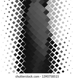 Monochrome geometric vector background. Abstract halftone illustration pattern. Vintage texture