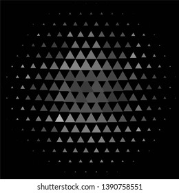 Monochrome geometric vector background. Abstract halftone illustration pattern. Vintage texture