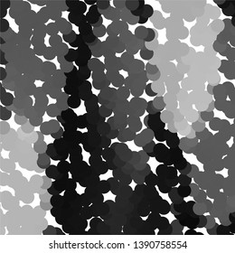 Monochrome geometric vector background. Abstract halftone illustration pattern. Vintage texture