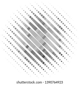 Monochrome geometric vector background. Abstract halftone illustration pattern. Vintage texture