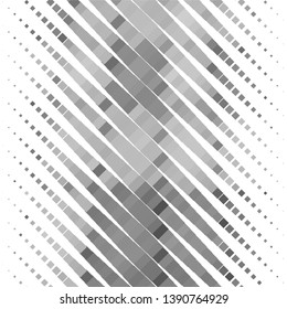 Monochrome geometric vector background. Abstract halftone illustration pattern. Vintage texture