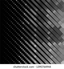 Monochrome geometric vector background. Abstract halftone illustration pattern. Vintage texture