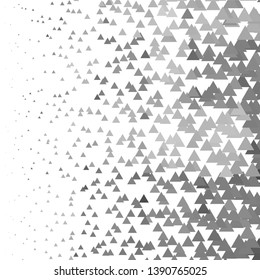 Monochrome geometric vector background. Abstract halftone illustration pattern. Vintage texture
