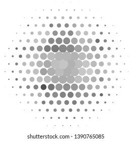 Monochrome geometric vector background. Abstract halftone illustration pattern. Vintage texture