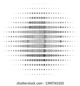 Monochrome geometric vector background. Abstract halftone illustration pattern. Vintage texture