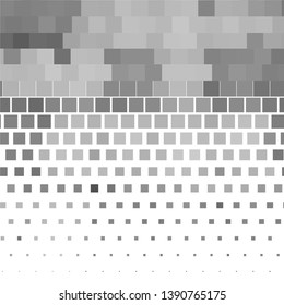 Monochrome geometric vector background. Abstract halftone illustration pattern. Vintage texture
