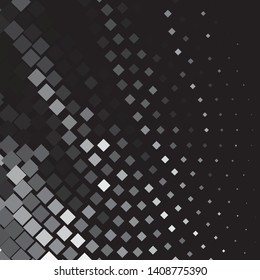 Monochrome geometric vector background. Abstract halftone illustration pattern. Vintage texture