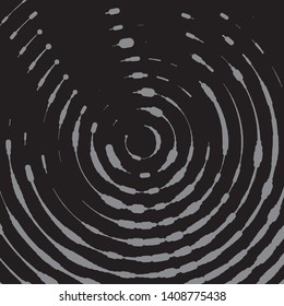 Monochrome geometric vector background. Abstract halftone illustration pattern. Vintage texture