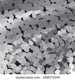 Monochrome geometric vector background. Abstract halftone illustration pattern. Vintage texture