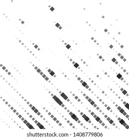 Monochrome geometric vector background. Abstract halftone illustration pattern. Vintage texture