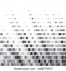 Monochrome geometric vector background. Abstract halftone illustration pattern. Vintage texture