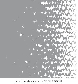 Monochrome geometric vector background. Abstract halftone illustration pattern. Vintage texture