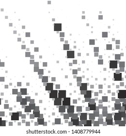 Monochrome geometric vector background. Abstract halftone illustration pattern. Vintage texture