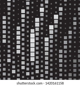 Monochrome geometric vector background. Abstract halftone illustration pattern. Vintage texture